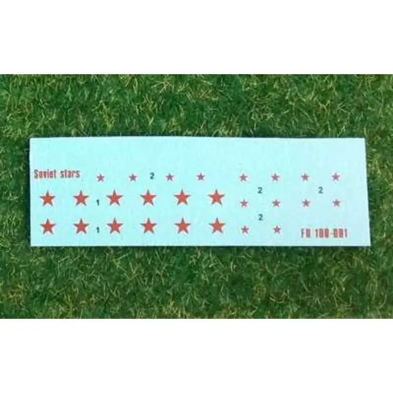 Goedkoop Sovjet Rode Sterren voor Battlefront, The Plastic Soldier Company en Zvezda kits Decal