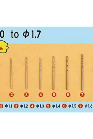 Betaalbaar Draai boren Auger Bit Set 2 ( 1,0 tot 1,7 mm 8 st ea)