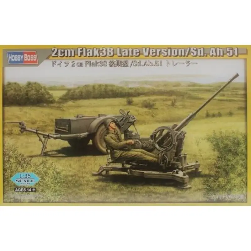 2cm Flak 38 Late Versie / Sd.Ah 51 Schaalmodel Speciale Aanbieding