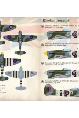 Premium Sticker Hawker Tempest Mk.V Decal