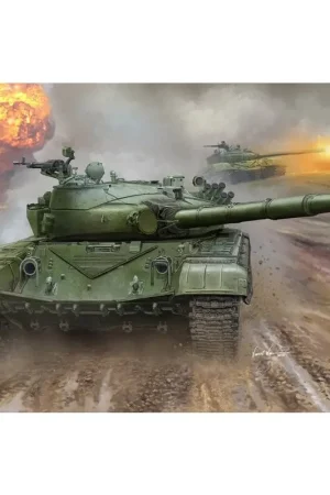 Alleen Vandaag Sovjet T-72B Model 1985 MBT.L: 632mm, W: 224mm Individuele rupsketting Total delen 700+