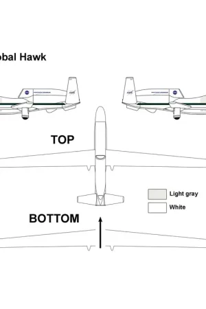 Gereduceerde Prijs Northrop Grumman-RQ-4B GLOBAL HAWK NASA Schaalmodel