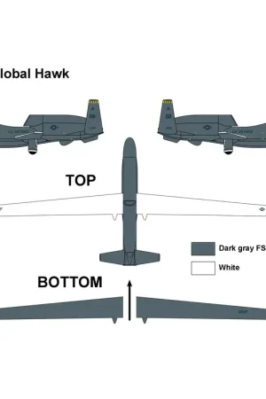 Northrop Grumman-RQ-4B GLOBAL HAWK USAF Schaalmodel Betrouwbaar