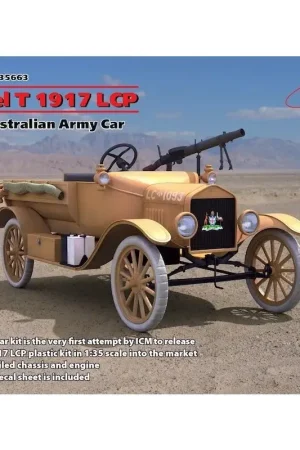 Voordeelprijs T-Ford 1917 LCP, WWI Australische leger Car & bullet;Deze bijzondere kit is de eerste poging van ICM model T 1917 LCP plastic k