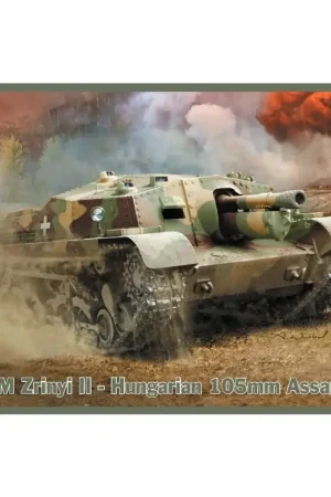 40 / 43M Zrinyi II - Hongaarse 105mm Assault Gun Schaalmodel Flitsaanbieding