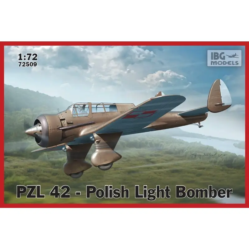 PZL.42 - Polish Light Bomber Schaalmodel Direct Verzonden