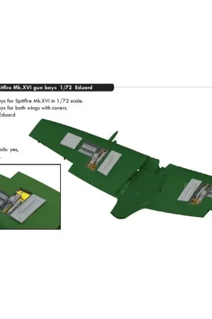 Superprijs Supermarine Spitfire Mk.XVI pistoolboten (ontworpen om gebruikt te worden met Eduard kits)
