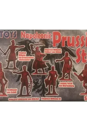 Napoleontisch Pruisisch Personeel (GEEN DOOS. DIT IS POLY BAGGED) Figuren Laatste Versie