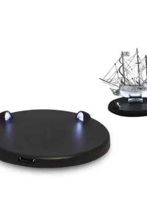 MetalEarth Promotie: BLUE LED LIGHT diam.9.5x0.65cm voor Metal Earth Metal 3D-model, werkt op USB-voeding (USB-voedingskabel mee Snelle Levering