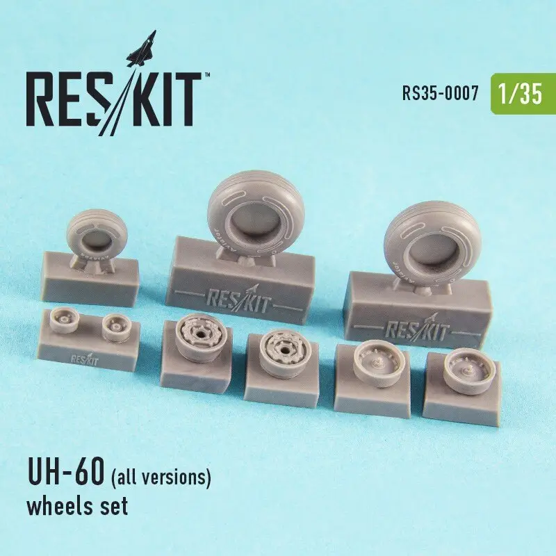 Sikorsky UH-60 (all versions) wheels set (1/35) (designed to used with Academy and Italeri kits)[AH-60L UH-60L MH-60S UH-60S UH- Direct Verzonden