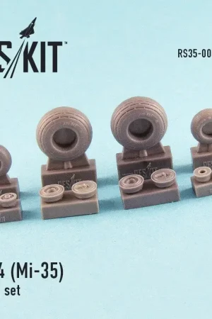 Direct Verzonden Mil Mi-24 (Mi-35) wheels set (1/35) (designed to used with Trumpeter kits) Wiel