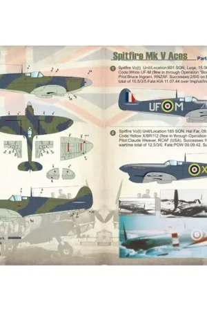 Sticker Spitfire Mk.V Aces Part-2 Decal Beste Prijs