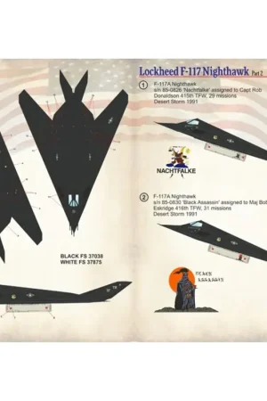 Sticker Lockheed F-117 Nighthawk Part 2 Decal Koop Vandaag