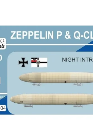 Premium Zeppelin P & Q-class 'Night Intruders' (2in1). This box contains two kits, additional parts, new decals and instructions. Two sh