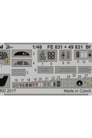 Messerschmitt Bf-109G-6 (designed to be used with Zvezda kits) 'Zoom' sets are simplified versions of the larger sets and includ Meest Verkocht