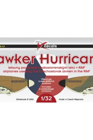 Sticker Hawker Hurricane 1. Hurricane Mk.I, P3143, P/O S. Fejfar, No.310 Sq. RAF, September 1940 2. Hurricane Mk.I, P3975, Sgt J Weekendaanbieding