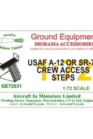 Lockheed SR-71 Crew Access Steps (designed to be used with Academy, Hasegawa and Italeri kits) Gecertificeerd
