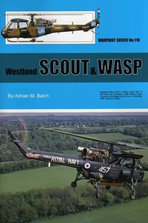 Meest Verkocht Boek Westland Scout Wasp.Dit boek in de Warpaint serie richt zich op de ontwikkeling dienst geschiedenis van het Westland Scout