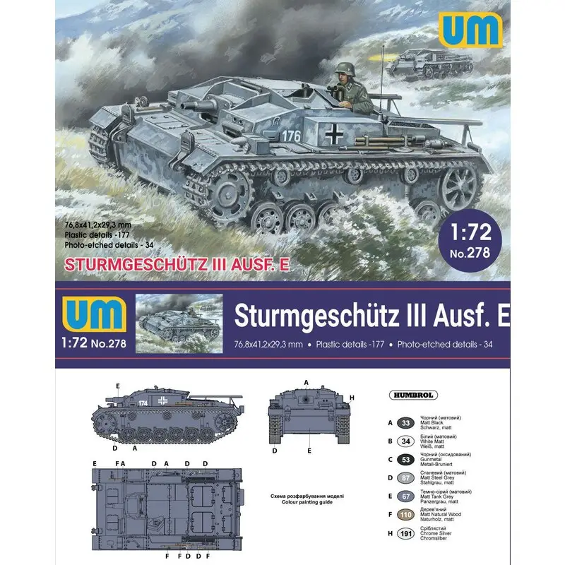 Sturmgeschutz III Ausf.E Schaalmodel Laatste Versie