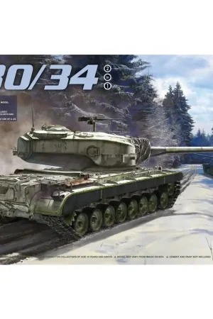 Koop Vandaag US zware tank T30 / 34 2 in 1 Schaalmodel