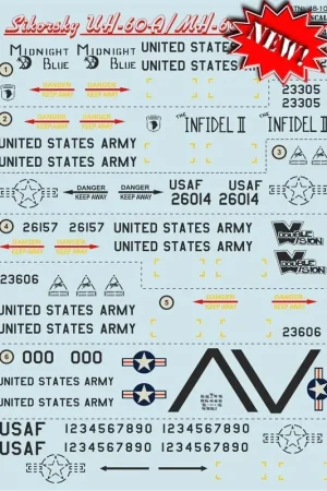 Express Levering Sticker Sikorsky UH-60A / MH-60G Decal