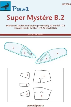 Super Mystere B.2 (ontworpen om te worden gebruikt in combinatie met AZ model kits) Accessoire Bestseller