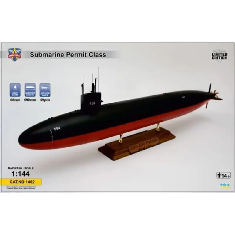 Dagaanbieding Permit USS (SSN-594) submarine Schaalmodel
