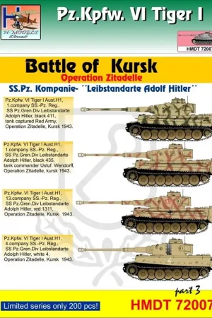 Seizoensaanbieding Pz.Kpfw.VI Tiger I slag om Koersk (SS-Pz.Kp. Leibstandarte AH), Pt.3 Decal