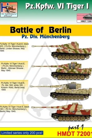 Aanbieding Pz.Kpfw.VI Tiger I Slag van Berlijn (Pz Div Muuml -.. Nchenberg), Pt.1 Decal