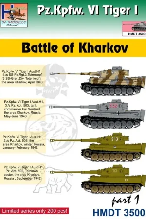 Beperkte Voorraad Pz.Kpfw.VI Tiger I Slag van Kharkov, Pt.1 Decal