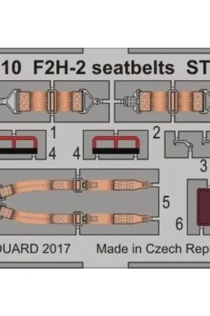 Op = Op McDonnell F2H-2 Banshee veiligheidsgordels STEEL (ontworpen voor gebruik met de Pot Hawk Modelbouw