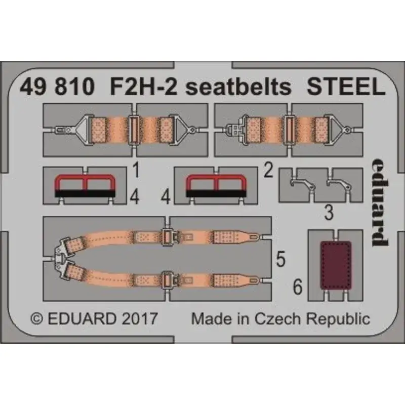Op = Op McDonnell F2H-2 Banshee veiligheidsgordels STEEL (ontworpen voor gebruik met de Pot Hawk Modelbouw