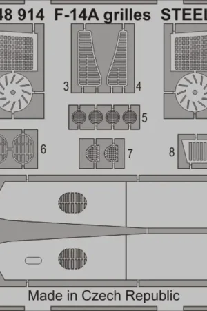 Grumman F-14A roosters STAAL (ontworpen voor gebruik met Tamiya kits) Accessoire Lage Prijs