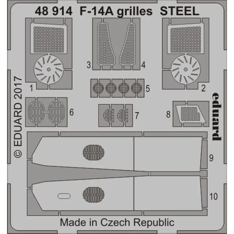 Grumman F-14A roosters STAAL (ontworpen voor gebruik met Tamiya kits) Accessoire Lage Prijs