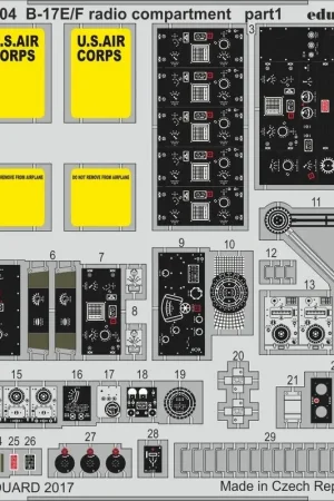 Bestseller Boeing B-17E / F radio compartiment (ontworpen om te worden gebruikt in combinatie met Hong Kong Model kits)