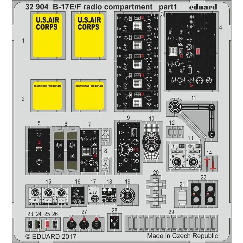 Bestseller Boeing B-17E / F radio compartiment (ontworpen om te worden gebruikt in combinatie met Hong Kong Model kits)
