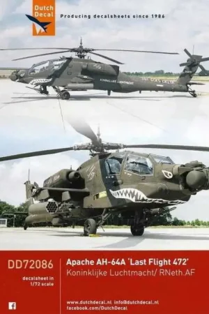 Voordeelprijs Sticker AH-64A Klu Last Flight 472 Decal