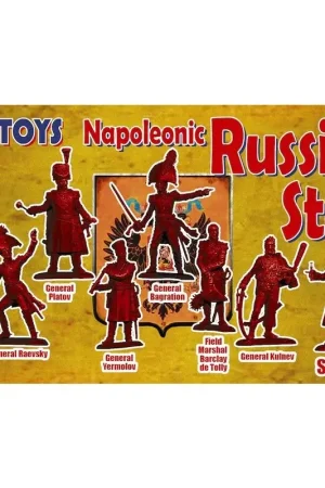 Gereduceerde Prijs Napoleontische Russische Staff (NO BOX. DIT IS poly zakken) Figuren