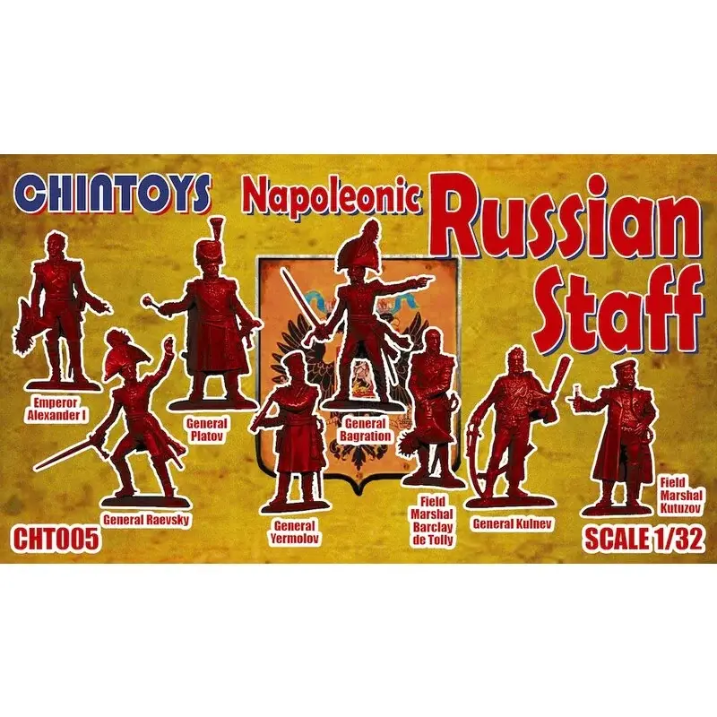 Gereduceerde Prijs Napoleontische Russische Staff (NO BOX. DIT IS poly zakken) Figuren