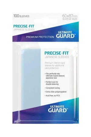 Snelle Levering Ultimate Guard Precise-Fit Sleeves Japanese Size Transparent (100)