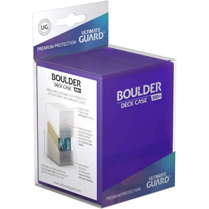 Finale Uitverkoop Ultimate Guard Boulder Deck Case 100+ Standard Size Amethyst