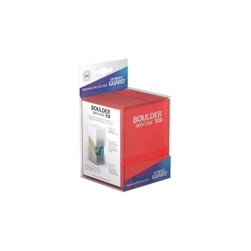 Ultimate Guard Boulder Deck Case 100+ Standard Size Ruby Nieuw