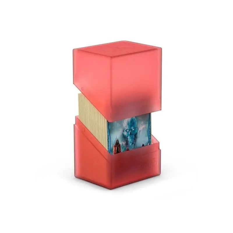 Gratis Retour Ultimate Guard Boulder Deck Case 80+ Standard Size Ruby