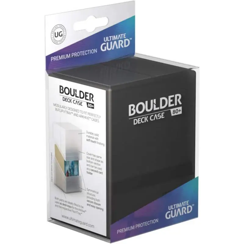 Hoge Kwaliteit Ultimate Guard Boulder Deck Case 80+ Standard Size Onyx