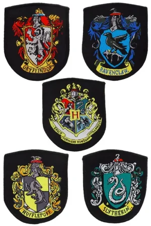 Shop Nu Harry Potter Patches 5-Pack House Crests