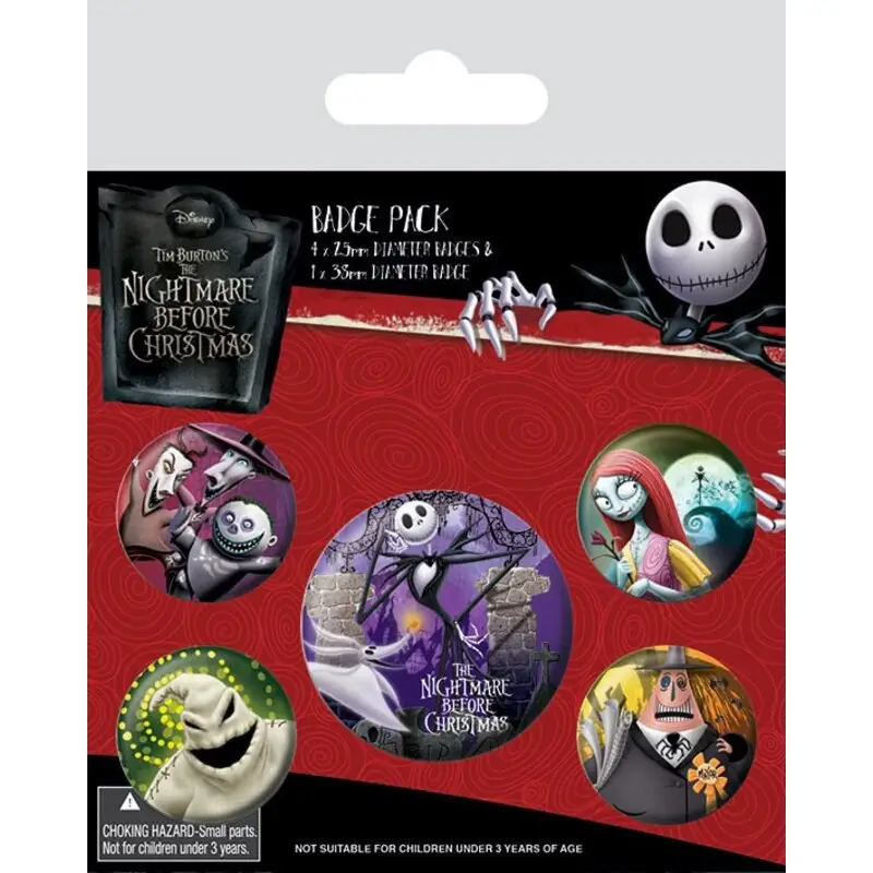 Koopje Nightmare Before Christmas Pin Badges 5-Pack Characters