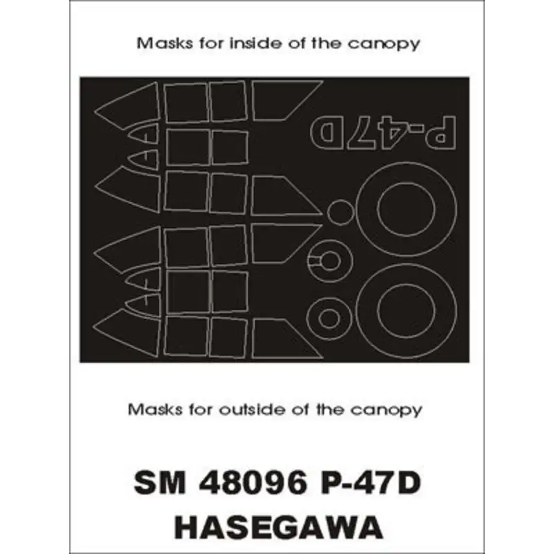 Snelle Levering Republic P-47D Thunderbolt Razorback (exterior and interior) (designed To Be Farming with Hasegawa kits)