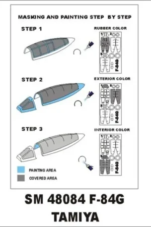 Republic F-84G (exterior and interior) (designed To Be Farming with Tamiya kits) Accessoire Tijdelijk Beschikbaar