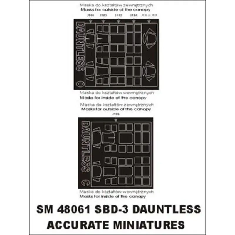 Curtiss SBD-3 Dauntless (exterior and interior) (designed To Be Farming with Accurate Miniatures kits) Flitsaanbieding