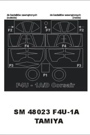 Vought F4U-1A Corsair (exterior and interior) (designed To Be Farming with Tamiya kits) Hoge Kwaliteit